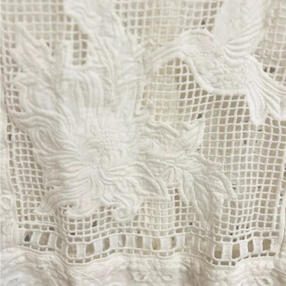 Johnny Was White Hummingbird Jacket Lace Insert M - Picture 6 of 8